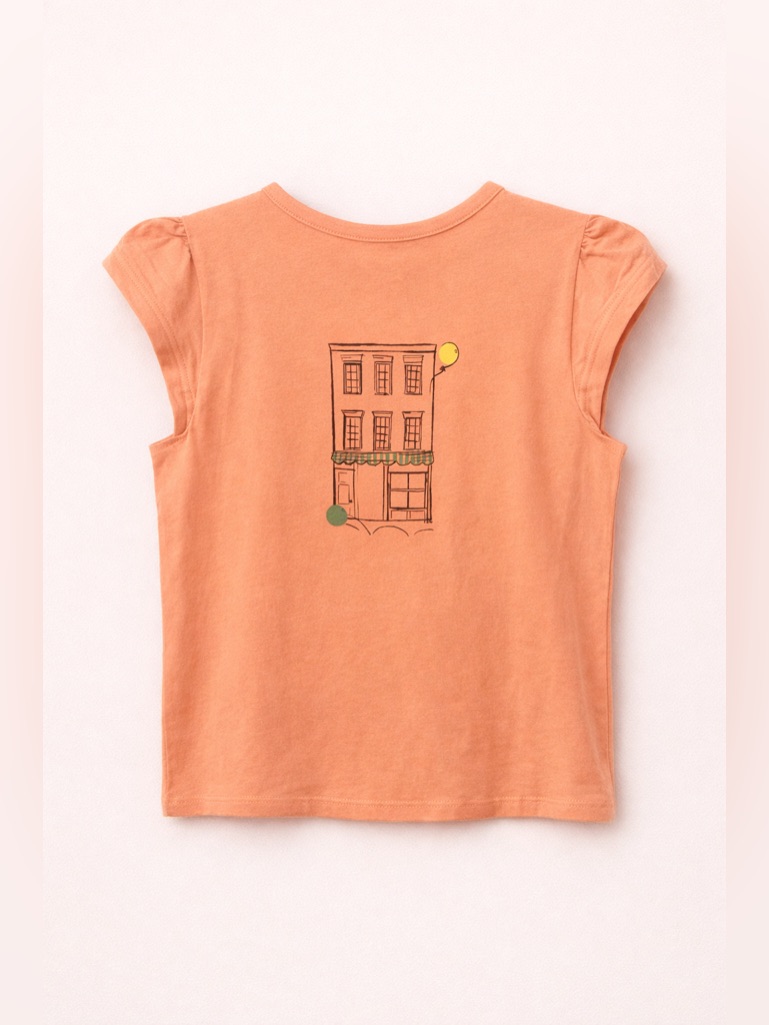 The Sunday Collective Flutter Sleeve Tee 12-13y Nwt